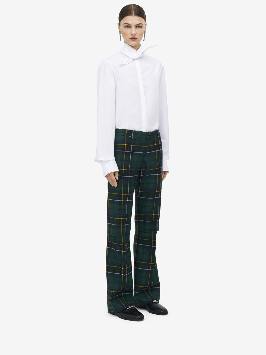ALEXANDER MCQUEEN - Wool Tartan Trousers - Item 841626QJAFI4348